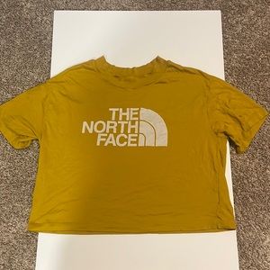 Dark Yellow The North Face Crop Top